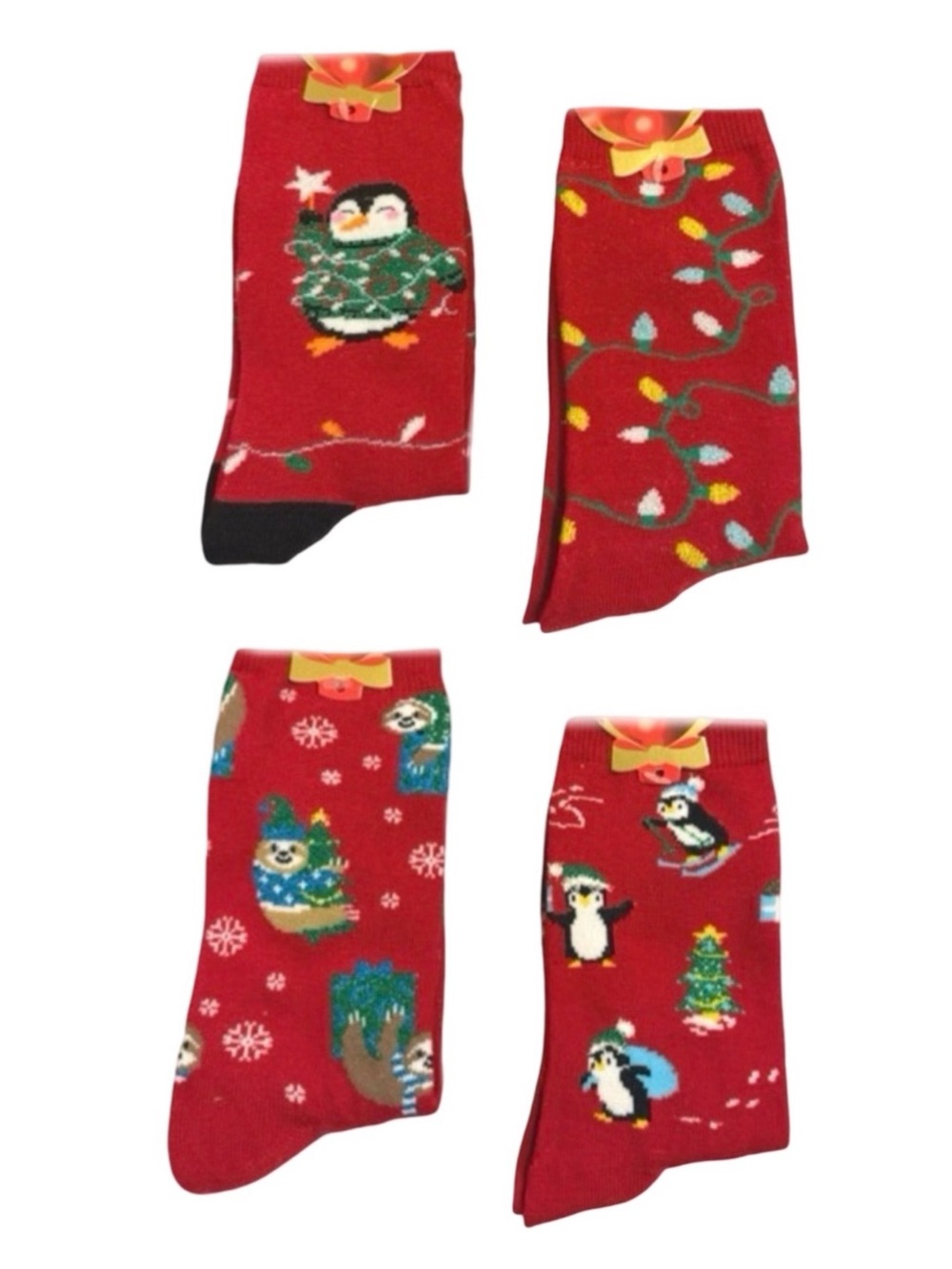 4 Holiday Socks Christmas Socks